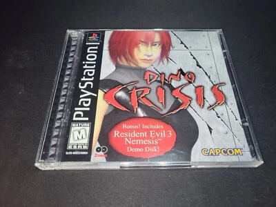 Dino Crisis+Resident Evil 3 Demo Playstation 1 PS1 LN perfect CIB+reg card+Prot! - Image 1 of 4