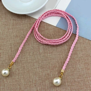New Ladies Fashion Belt Girl Braided Belt Self Tie Thin Waist Cord Waist Chain ~ - Picture 1 of 20