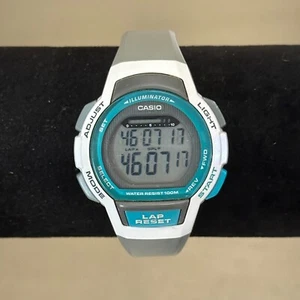CASIO Illuminator WS-1000H Men's Digital Watch Water Resist 10 Bar Teal 37 mm - Picture 1 of 15