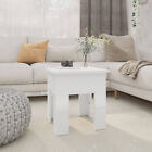 Coffee Table High Gloss White 40x40x42  Engineered Wood B0m1
