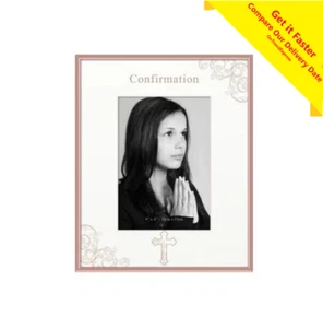 Confirmation Day Photo Frame Rose Gold 4 x 6 - Picture 1 of 6