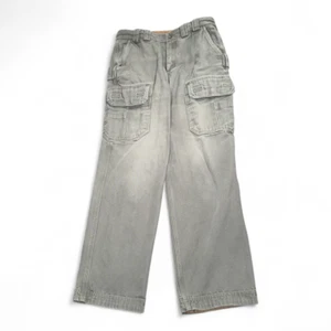Duluth Cargo Pants Mens 33x32 Gray Canvas Relaxed Workwear Heavyweight Utility - Picture 1 of 9