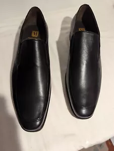 Bruno Magli Pitto Black Leather Dress Loafer Men's Shoes 13 M / 46 - Picture 1 of 7