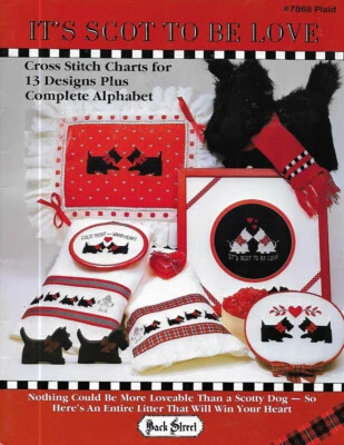 IT'S SCOT TO BE LOVE by Plaid - 13 Scotty Dog Designs, Scotties, c1984 OOP - Image 1 of 4