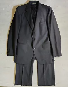Vintage Brooks Brothers ""346" 100% lana elastica 3 pz. Abito da uomo taglia 42 lungo 36x30 - Foto 1 di 24