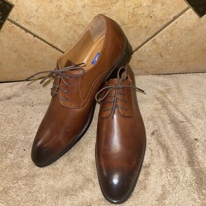 Zapatos de vestir de cuero marrón colección KFK nuevos sin caja talla 10,5 EU 44 ENVÍO GRATUITO - Imagen 1 de 7