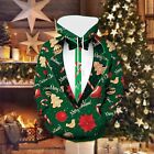 Cute House Mens Christmas Couple Casual Sports Pocket Pullover Letter Printed