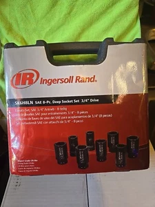 NEW INGERSOLL RAND 3/4 deep  Sockets set 1/2" DRIVE, 6 POINTS, 1" TO 1-1/2"    - Picture 1 of 5