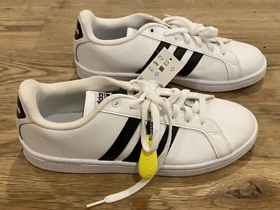 Adidas Ortholite Float Advantage Blanco Negro Mujer’s 11 AW4287 Grand Court F3 Foto 1 de 4