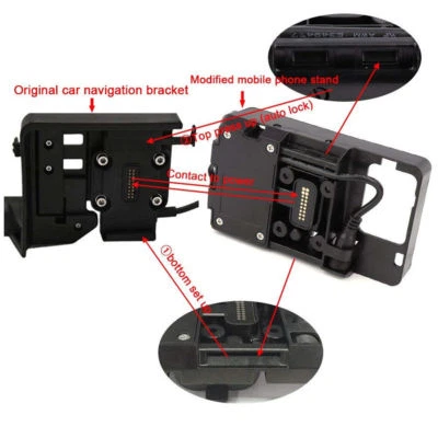 Soporte de navegación para teléfono móvil USB de carga para BMW S1000RR 2015-2017 16 Foto 1 de 4