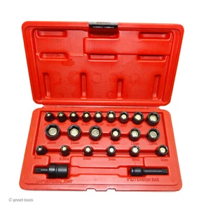 SUNEX TOOLS: Juego de enchufes de impacto magnético de accionamiento de 1/4”, 6 pt, métrico y estándar - Imagen 1 de 4