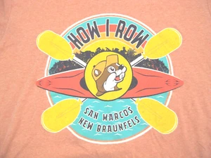 Buc-ees This is How I Row Braunfels San Marcos T-Shirt Size Large - Picture 1 of 8