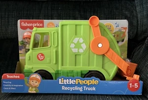 Fisher Price Little People Musical Recycling Garbage Truck With Figure Ages 1+ - Picture 1 of 7