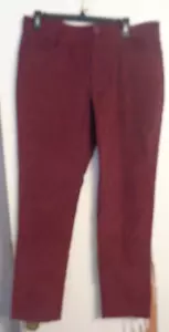 Pantalone Holderness Bourne 38x30 velluto a coste Baxter Port vino misto cotone nuovo con etichette - Foto 1 di 2