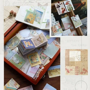 400Pcs DIY Diary Sticky Paper Notes Poster DIY Scrapbook Retro Vintage Decors - Picture 1 of 13