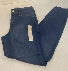 JEANS AJUSTADOS MUJER TIRO ALTO - HILO UNIVERSAL AZUL 6 - NUEVOS CON ETIQUETAS - Imagen 1 de 16