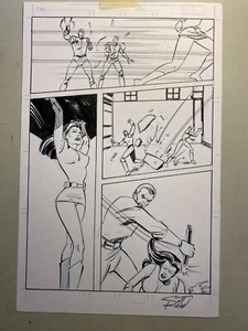 ORIGINAL COMIC ART PAGE SUPER HERO CHARACTER BY SCOTT REED 2007 - Picture 1 of 1