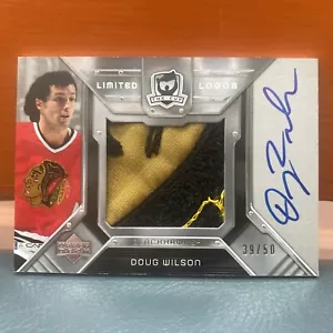 2006-07 Oberdeck The Cup limitierte Logos Doug Wilson Auto & Aufnäher #'d 50 - Bild 1 von 3