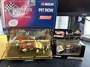 Nascar Winners Circle Jeremy Mayfield #12 Mobil 1 Pit Row Series & Hot Wheels - Picture 1 of 8