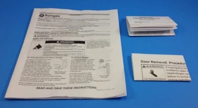 "NEW" 49-80755-2 GE Range User Guide Electric Wiring Info Literature; A3-3a - Image 1 of 4