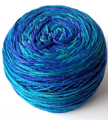 Rohrspatz & Wollmeise Blend "Traubenhyazinthe" 156gr, handgefärbt, gewickelt - Bild 1 von 2