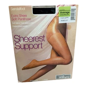 Vintage Worthington sheerest support extra sheer pantyhose Average Airline Navy - Picture 1 of 2