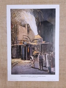 Gusseisenentkohlung mit Bessemer Aquarell Konverter Fritz Gehrke - Bild 1 von 1