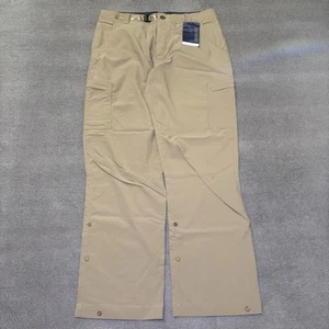 NWT Sage Khaki Transfer Fly Fishing Pants Mens Large 32" Tan Adjustable Waist - Picture 1 of 14