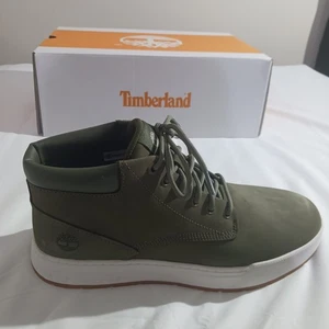 Timberland Chukka Boot Mens Size 10 Dark Green Nubuck Maple Grove Leather NIB - Picture 1 of 14