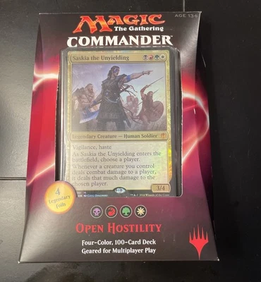 MTG Magic ENGLISH Open Hostility Commander 2016 Deck Factory Sealed  - Image 1 of 4