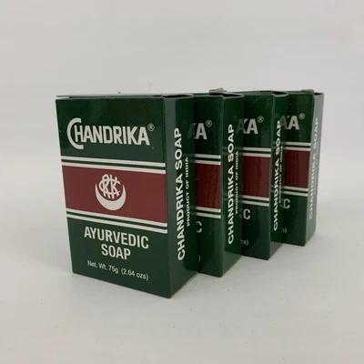 Jabón en barra Chandrika 2,64 OZ cada uno, juego de 4 Foto 1 de 4