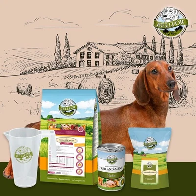 Bellfor Hundefutter Trocken für Kleine Hunde 1x Nassfutter 1x Soft Hundesnack 1x - Bild 1 von 4