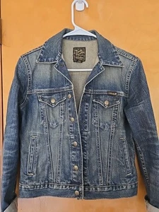 Giacca camionista jeans denim donna marca Lucky vintage taglia XS - Foto 1 di 7
