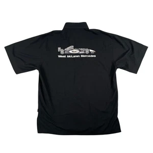 Vintage Mercedes-Benz Shirt Mens L Black West McLaren Formula One F1 Racing RARE - Picture 1 of 10