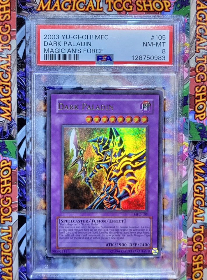 Yugioh Dark Paladin Magician's Force Ultra Rare MFC-105 PSA NM Mint - Image 1 of 1