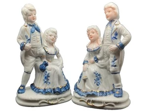 Pair of 19 cm Porcelain Couple Figurines – Bomboniere Reggia dei Regali – Italy - Picture 1 of 10