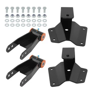Kit de reducción de caídas de grilletes traseros de 4" para Silverado Sierra 1500 2x2 99-06 - Imagen 1 de 17