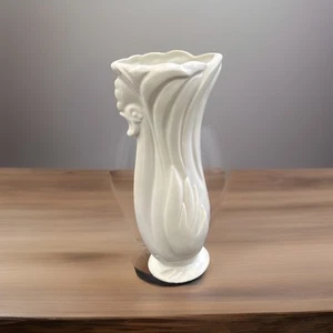 Maddux Of California White Rooster Pottery Vase #227 12.5”Tall - Picture 1 of 2