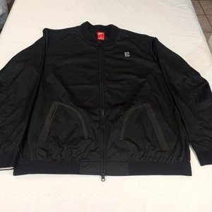 Chaqueta Tenis Nike Court Dri-Fit Negra Cremallera Completa Hombres Gran Rendimiento - Imagen 1 de 17