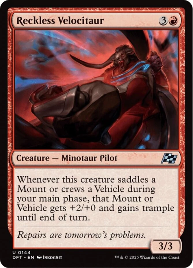 x1 Reckless Velocitaur - Aetherdrift - NM - MTG - Image 1 of 1