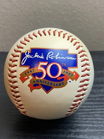 Jackie Robinson 50th Anniversary Baseball Cover