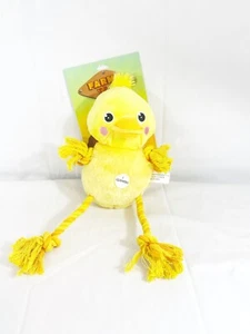 Juguete interactivo para perro pato amarillo Farm Tales con chillidos patas y brazos de cuerda - Imagen 1 de 8