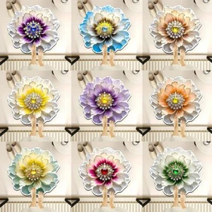 Soft Peony Floor Mat Non-slip Door Gasket for Living Room Tea Table Bedside - Picture 1 of 19