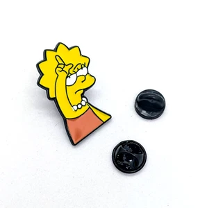 LISA SIMPSON PIN The Simpsons Fun "L is for Loser" Gift Enamel Lapel Brooch - Picture 1 of 4