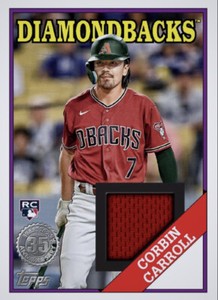 2023 Topps Series 5 1988 RC Auto Rookie Relic Patch CORBIN CARROLL Digital