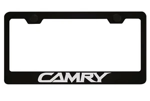 Toyota Camry Black License Plate Frame - Picture 1 of 1