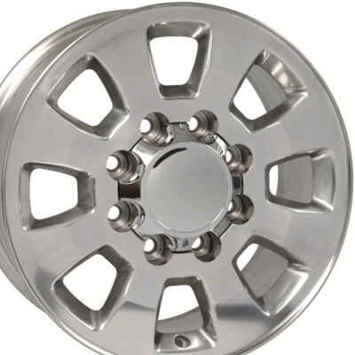 Llanta Pulida 5501 de 18 pulgadas 8x180 Apta para GMC Sierra 8 Lug 2500 3500 Camión Foto 1 de 4
