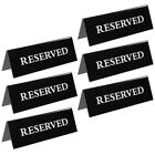  6 Pcs Acrylic Inverted Triangle Table Card Sign Banquet Reserved Signs Seating