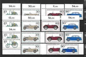 Bund 1982: Mi. Nr. 1123-1126: 4 Sätze Jugend, historische KFZ, postfrisch, - Bild 1 von 1