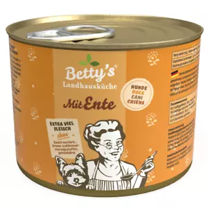 Bettys Landhausküche Dose für Hund - mit Ente & Geflügel 12 x 200g - Bild 1 von 1